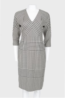 Pattern "houndstooth" dress