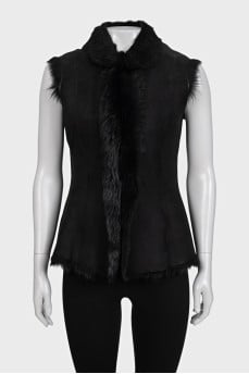 Lambskin fur vest