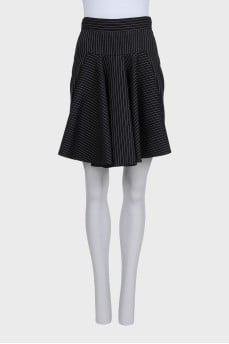 Striped wool skirt with tag