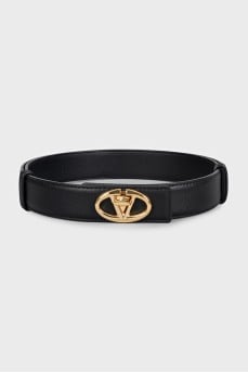 Black belt with signature buckle