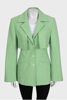 Light green fitted jacket