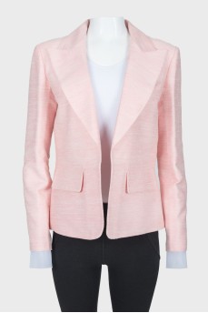 Jacket without fasteners with tulle on the cuffs