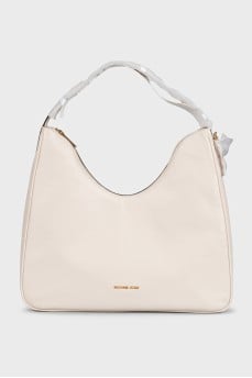 White leather Nayla bag with tag