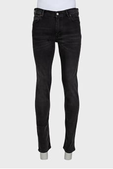 Men's black jeans with tag