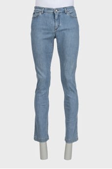 Men's skinny fit jeans in light blue