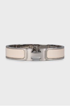 White Clic H bracelet