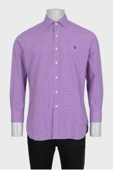 Men's purple slim fit shirt