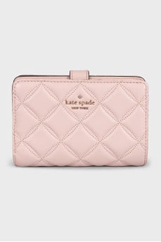 Pink leather wallet