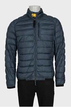 Men's blue jacket with a zipper