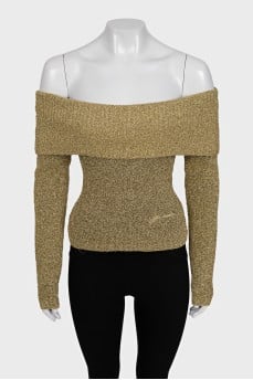 Gold long sleeve top