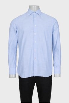 Men's classic light blue button-down shirt