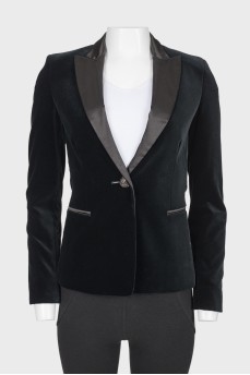 Black velor jacket