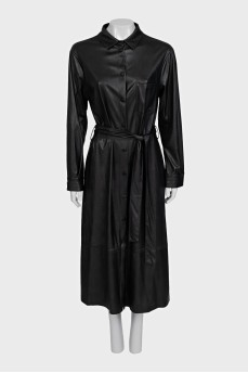 Black dress with a belt