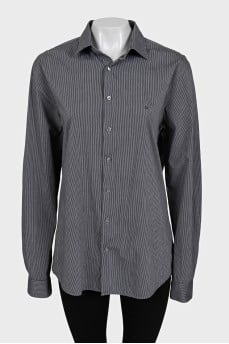 Black striped shirt