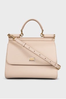 Sicily bag in beige leather