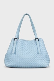 Blue leather tote bag Fourre-tout