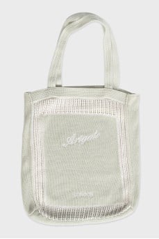 Green knitted shopper