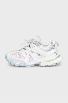 Combined sneakers with a chunky platform