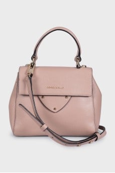 Beige crossbody with logo