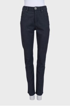 Men's blue trousers with a pattern