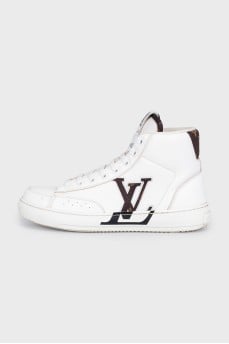 Charlie High-top Leather Sneakers