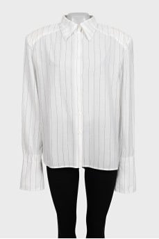 Stirdy White Striped Shirt