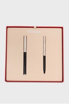A set of fountain and ballpoint pens