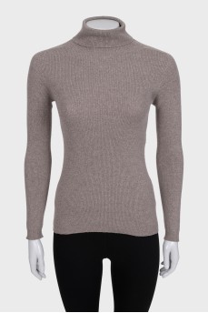 Gray long sleeve turtleneck
