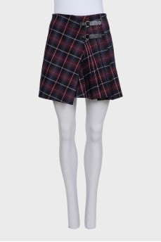 Purple plaid skirt