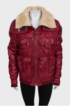 Insulated jacket with branded patch