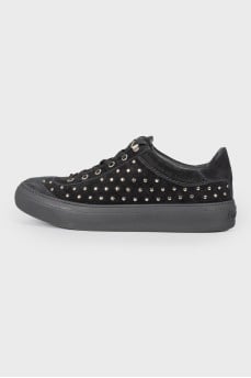 Men's suede rivets sneakers