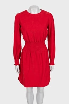 Fitted corduroy dress