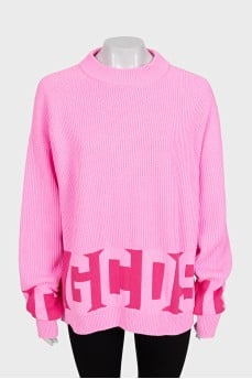 Oversized jumper with an accent print
