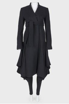 Wool buttoned coat