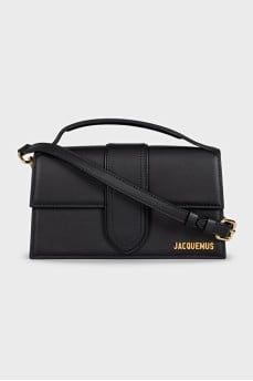 Black leather bag Le Bambino