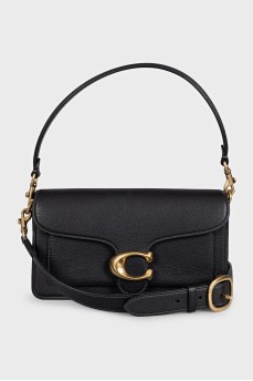 Black leather Tabby bag