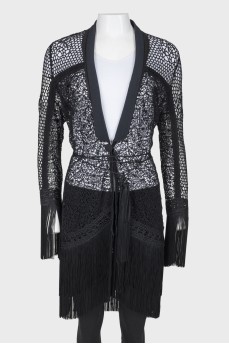 Black lace dress