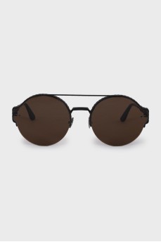 Round metal frame sunglasses