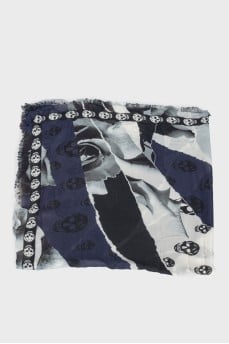Print scarf, with tag