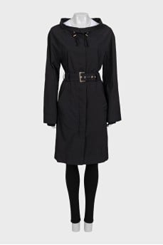 Black fitted coat