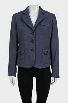 Blue jacket with buttons