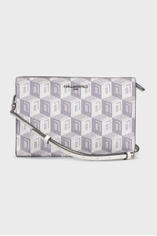 Gray bag with signature print