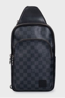 Avenue men's black canvas bag