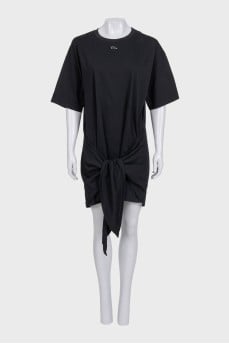 Black short sleeve dress with tag