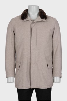Men's wool and cashmere jacket