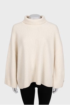 Шерстяной свитер кроя oversize 