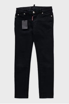 Black skinny fit jeans