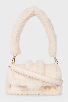 Le Bambimou bag with fur trim