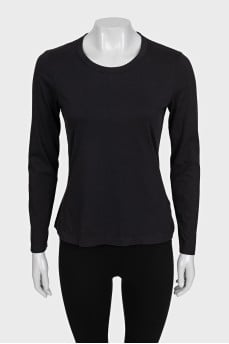 Plain long sleeve straight cut