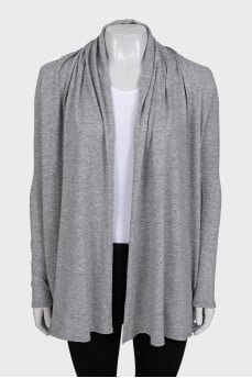 Gray long cardigan